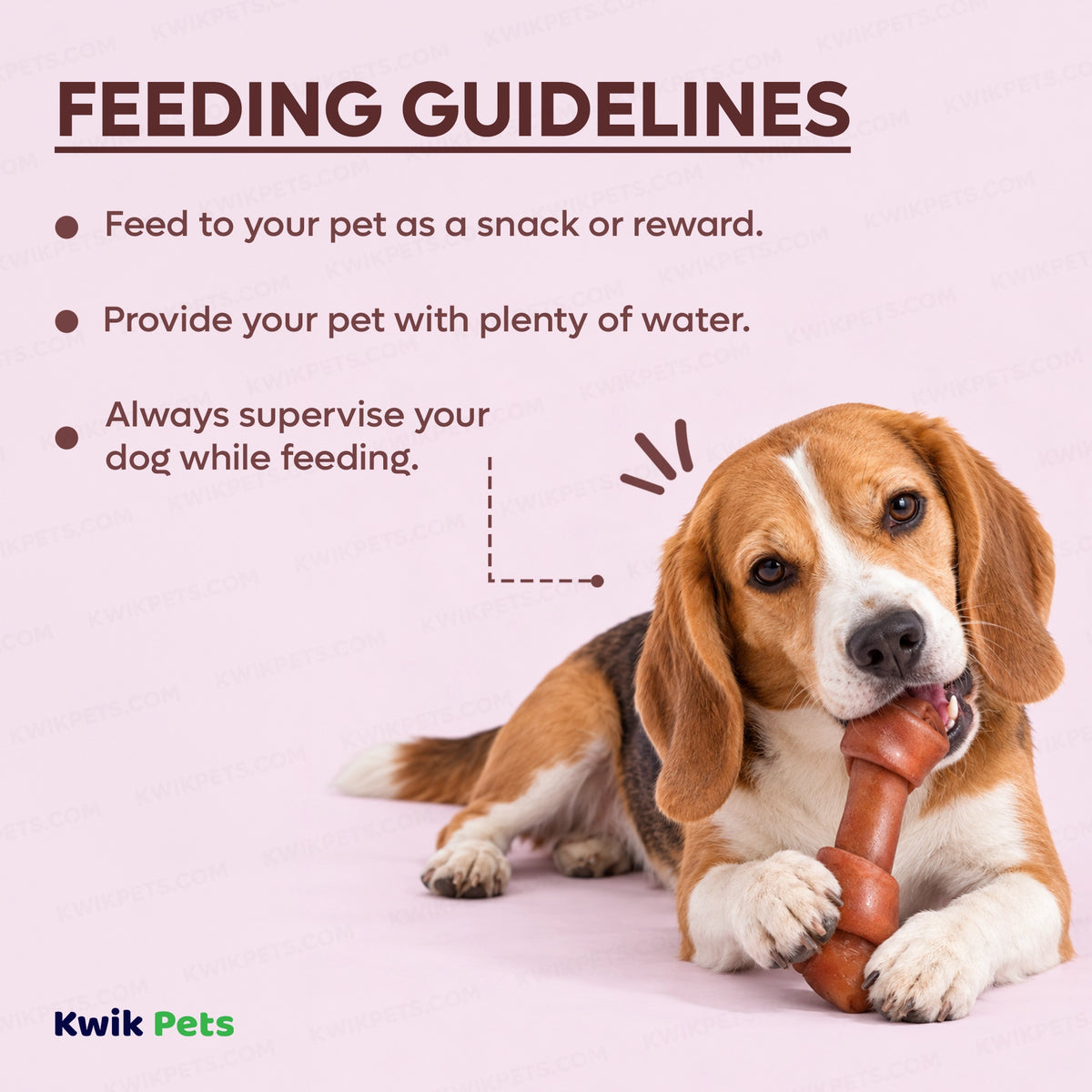 Feeding Guide Lines of Savory Prime Supreme Knotted Rawhide Bones in Bulk Beef 4-5 in