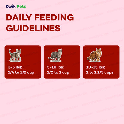 Feeding Guide Lines of AvoDerm Natural Chicken & Herring Meal Formula Dry Cat Food 3.5-lb