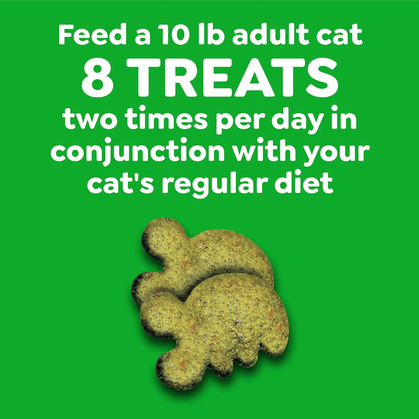 Feeding Guidelines of Greenies Feline Oven Roasted Chicken Adult Cat Dental Treats 21-oz