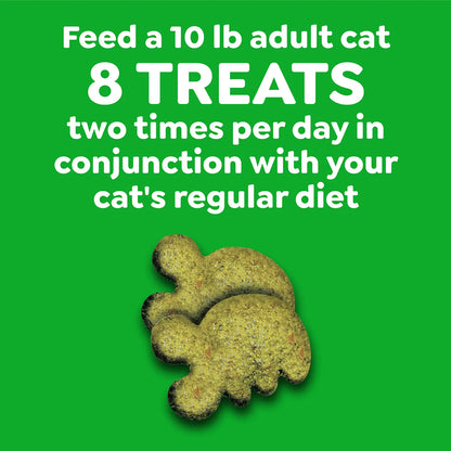 Feeding Guidelines of Greenies Feline Oven Roasted Chicken Adult Cat Dental Treats 21-oz