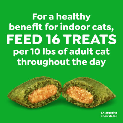 Feeding Guidelines of Greenies Feline SmartBites Healthy Indoor Chicken Cat Treats 2.1-oz