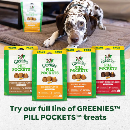 Product Family of Greenies Tablet Pill Pockets Dog Treats Hickory Smoke 3.2-oz 30 Count