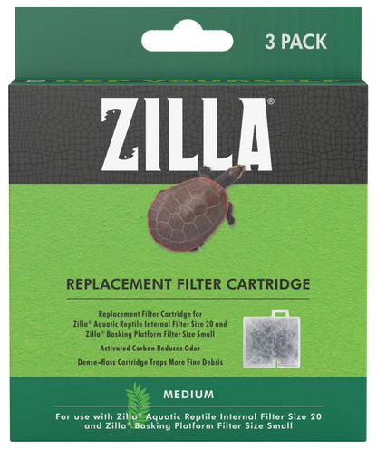 Front of Zilla Replacement Filter Cartridges Medium 3 Count