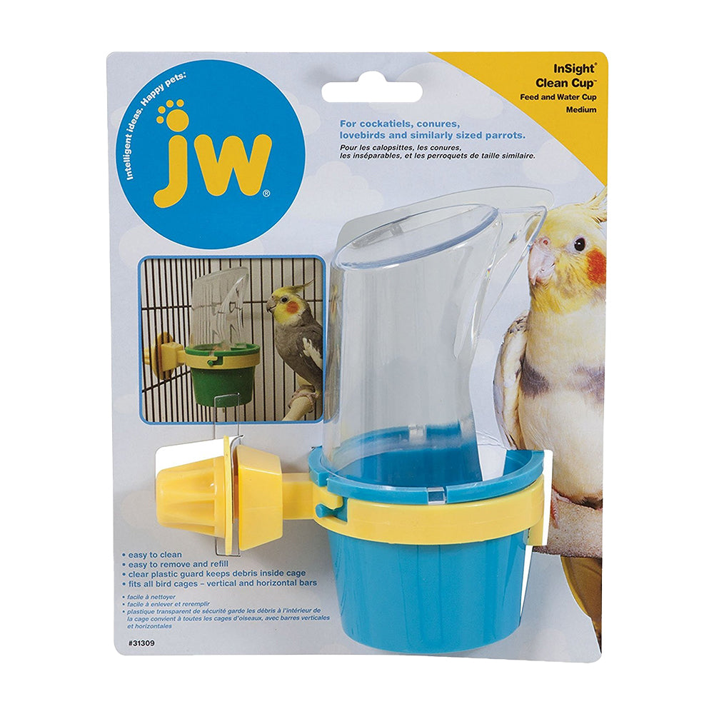 Front of JW Pet Clean Cup Bird Feed & Water Cup Assorted Medium 5-oz