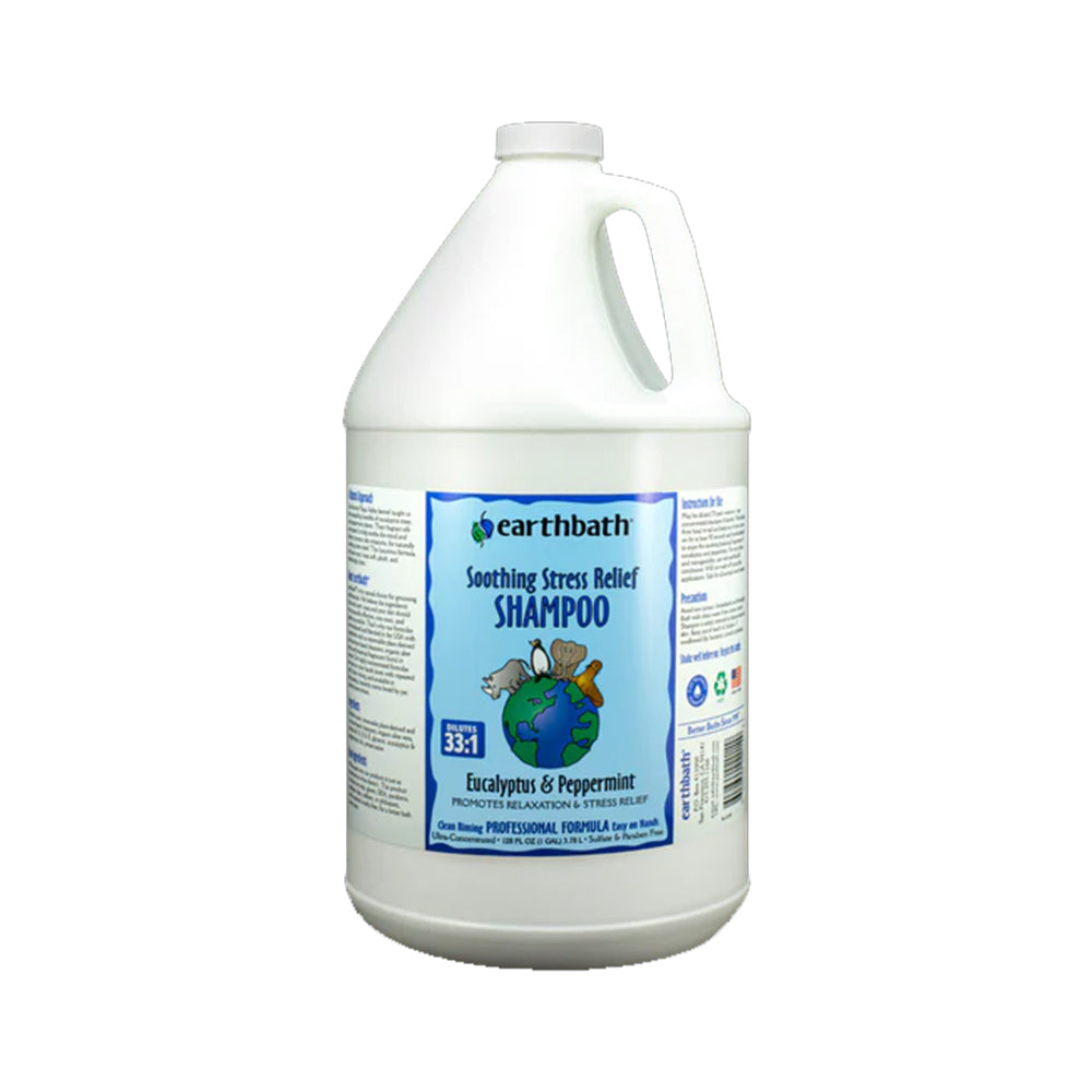 Earthbath Soothing Stress Relief Pet Shampoo Eucalyptus & Peppermint 128-oz