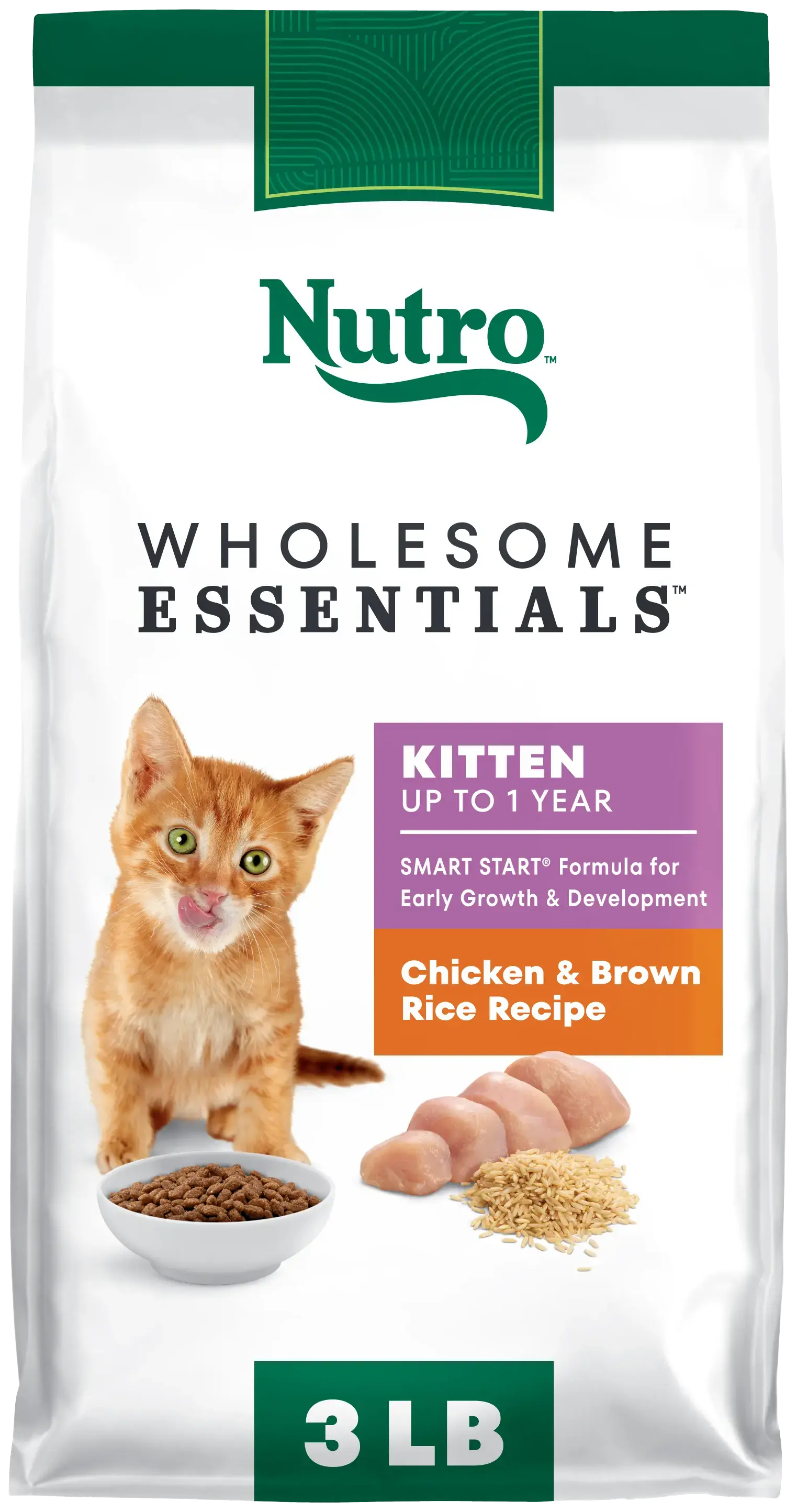 Nutro Wholesome Essentials Chicken & Brown Rice Early Development Kitten Dry Cat Food