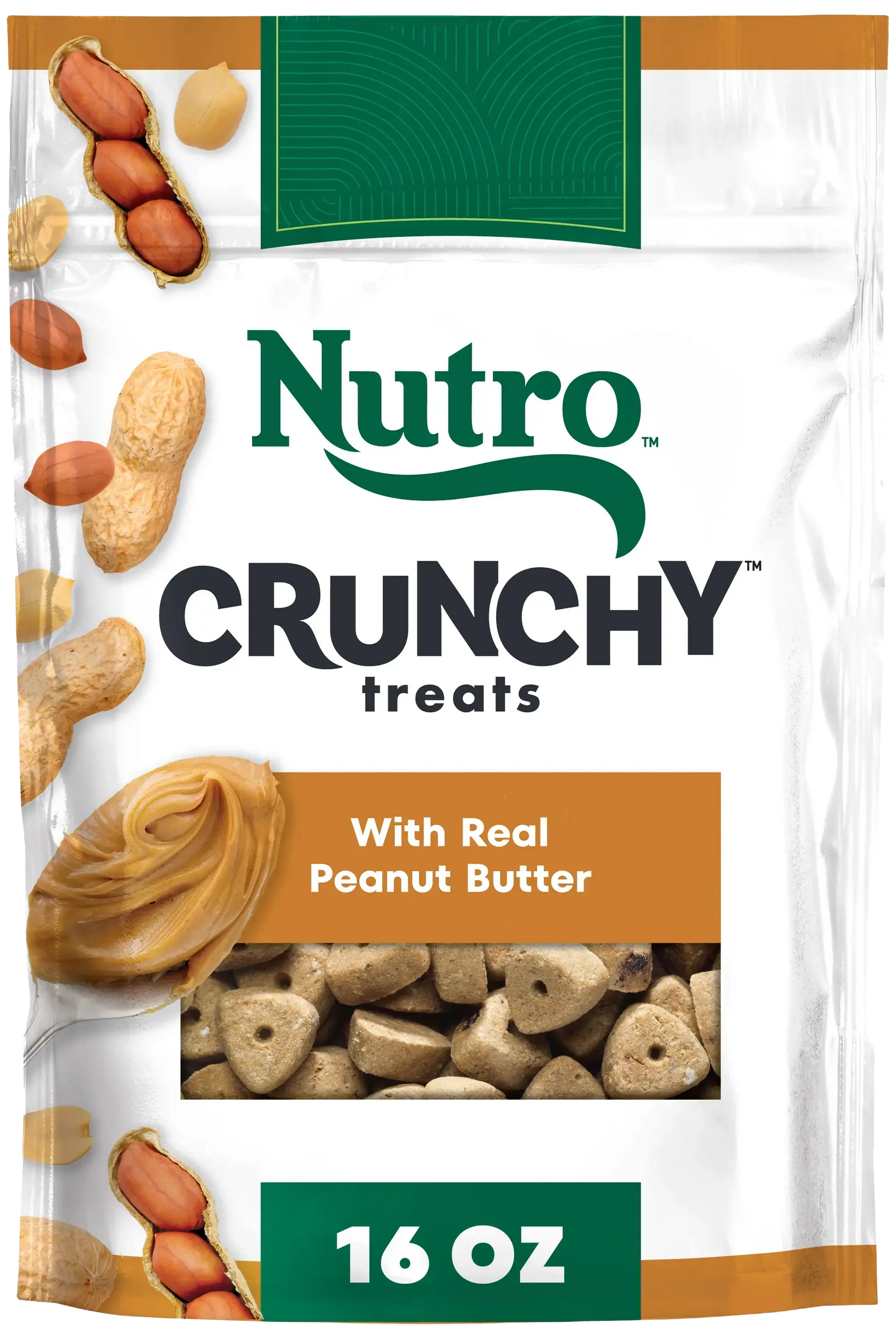 Front of Nutro Natural Choice Peanut Butter Crunchy Dog Treats 16-oz