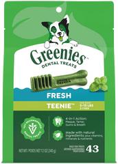 Greenies Fresh Dog Dental Treats Teenie 12-oz 43 Count