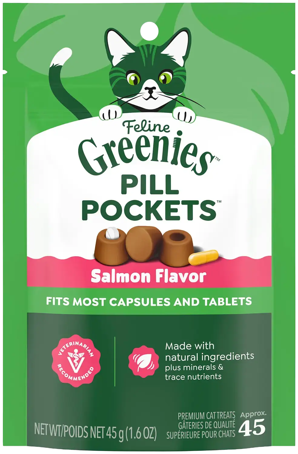 Greenies Feline Pill Pockets Cat Treats Salmon
