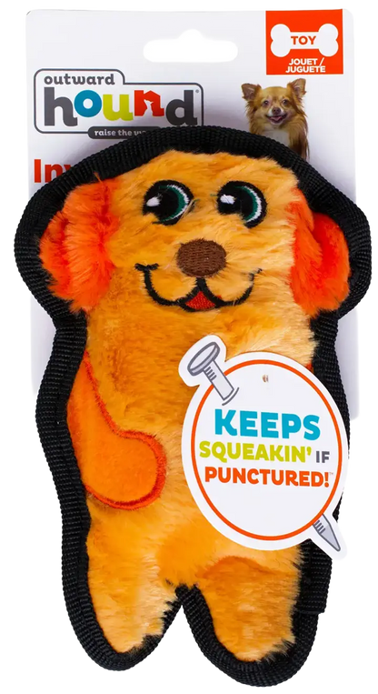 Front of Outward Hound Invincibles Mini Dog Toy Dog XS