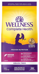 Wellness Complete Health Grain-Free Indoor Adult Dry Cat Food Salmon & Herring Meal Recipe 5.5-lb