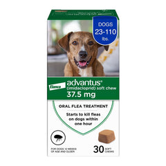 Elanco Advantus Oral Flea Treatment Soft Chews for Large Dogs 23-110 lbs 30 Count