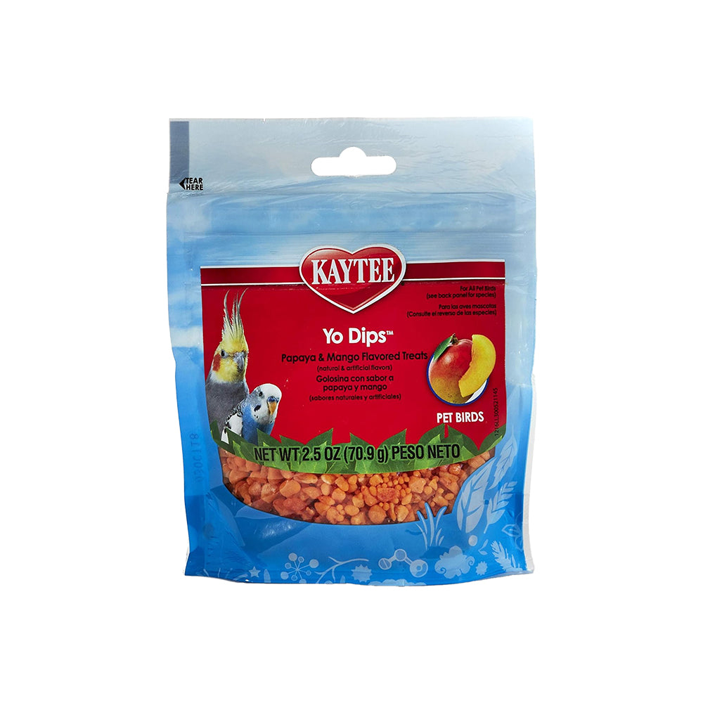 Kaytee Yo Dips Mango & Papaya Flavored Treat for All Pet Birds 2.5-oz, Kwik Pets