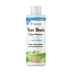 NaturVet Tear Stain Topical Remover for Dogs & Cats 4-oz