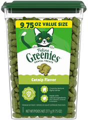 Greenies Feline Catnip Adult Cat Dental Treats 9.75-oz
