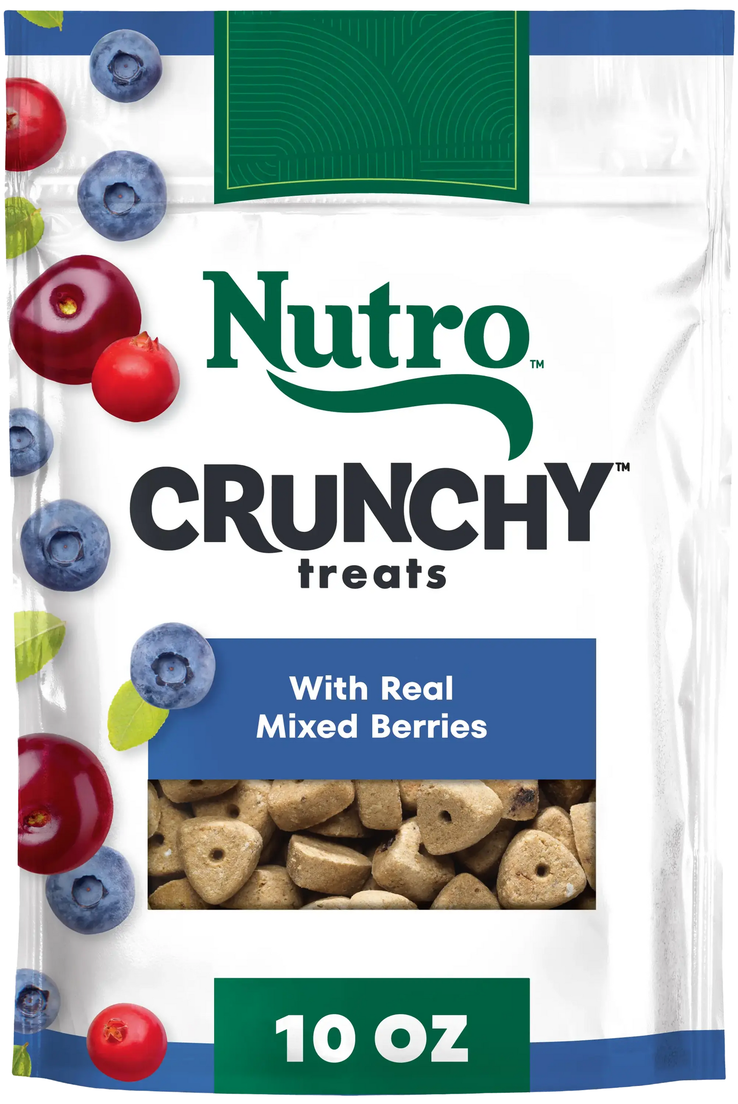 Front of Nutro Natural Choice Mixed Berry Crunchy Dog Treats 10-oz