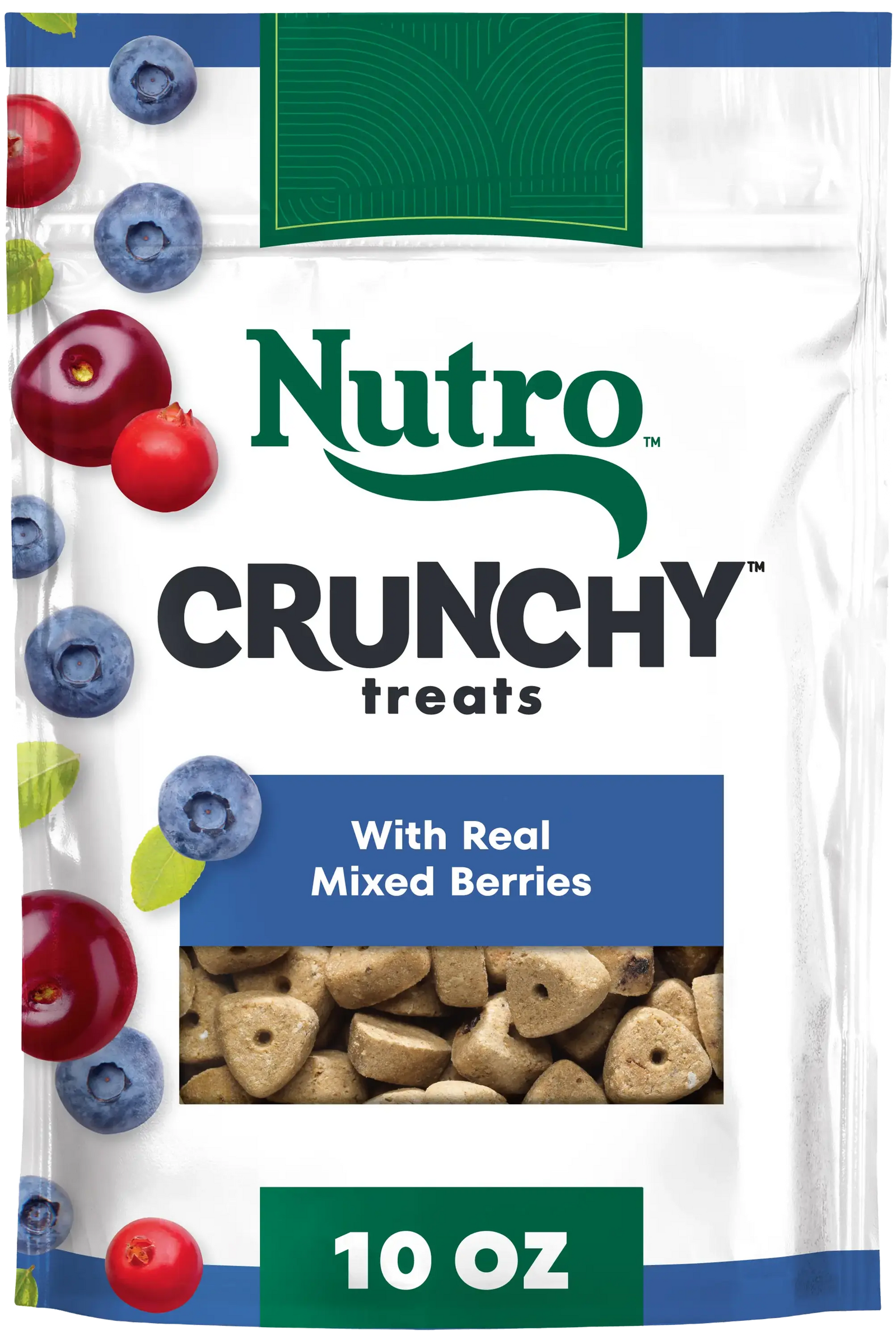 Front of Nutro Natural Choice Mixed Berry Crunchy Dog Treats 10-oz