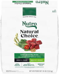 Nutro Natural Choice Lamb & Brown Rice Healthy Weight Adult Dry Dog Food 30-lb