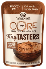 Wellness CORE Tiny Tasters Grain-Free Pate Wet Cat Food Chicken & Turkey 1.75-oz