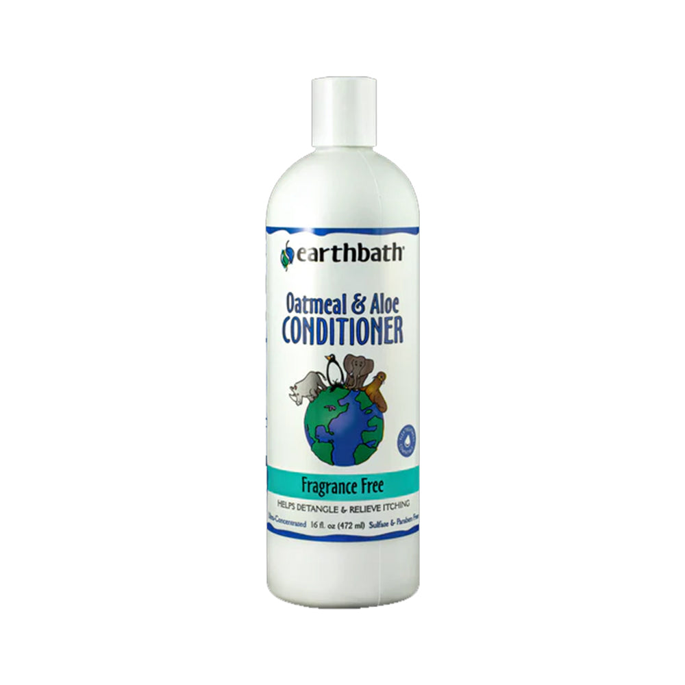 Earthbath Oatmeal & Aloe Pet Conditioner Fragrance Free 16-oz