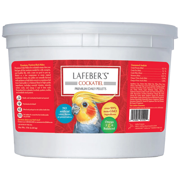 Lafeber Premium Daily Pellets Cockatiel Bird Food 5-lb