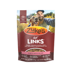 Zuke's Lil Links Soft & Chewy Dog Treats Pork & Apple Recipe 6-oz