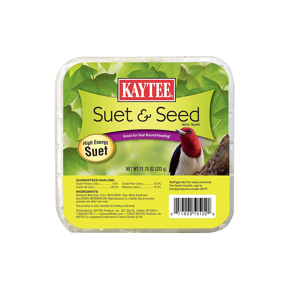 Kaytee Suet & Seed High Energy Mini Suet 11.75-oz, Kwik Pets