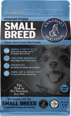 Annamaet Original Small Breed Dry Dog Food Chicken Meal & Brown Rice Formula 4-lb