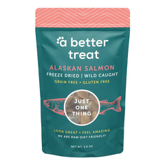 A Better Treat Just One Thing Freeze Dried Dog & Cat Treats Wild Caught Salmon 3-oz