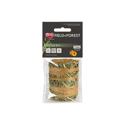 Kaytee Field+Forest Mini Hay Bale Marigold for Rabbits Guinea Pigs & Chinchillas 3.5-oz, Kwik Pets