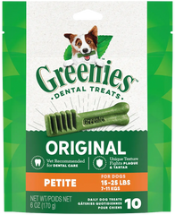 Greenies Original Dog Dental Treats Petite 6-oz 10 Count