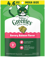 Greenies Feline Savory Salmon Adult Cat Dental Treats 4.6-oz