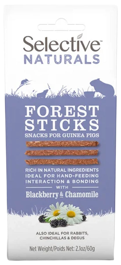 Front of Science Selective Forest Sticks with Blackberry & Chamomile Guinea Pig Treats 2.1-oz