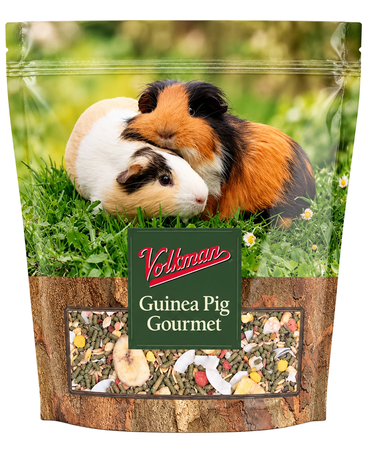 Front of Volkman Seed Company Small Animal Guinea Pig Gourmet Dry Food 4-lb
