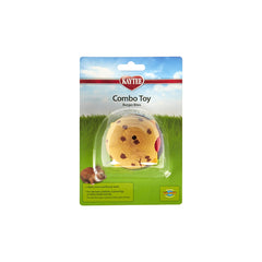 Kaytee Crispy & Wood Hamburger Combo Toy for Small Animals 6.5-in