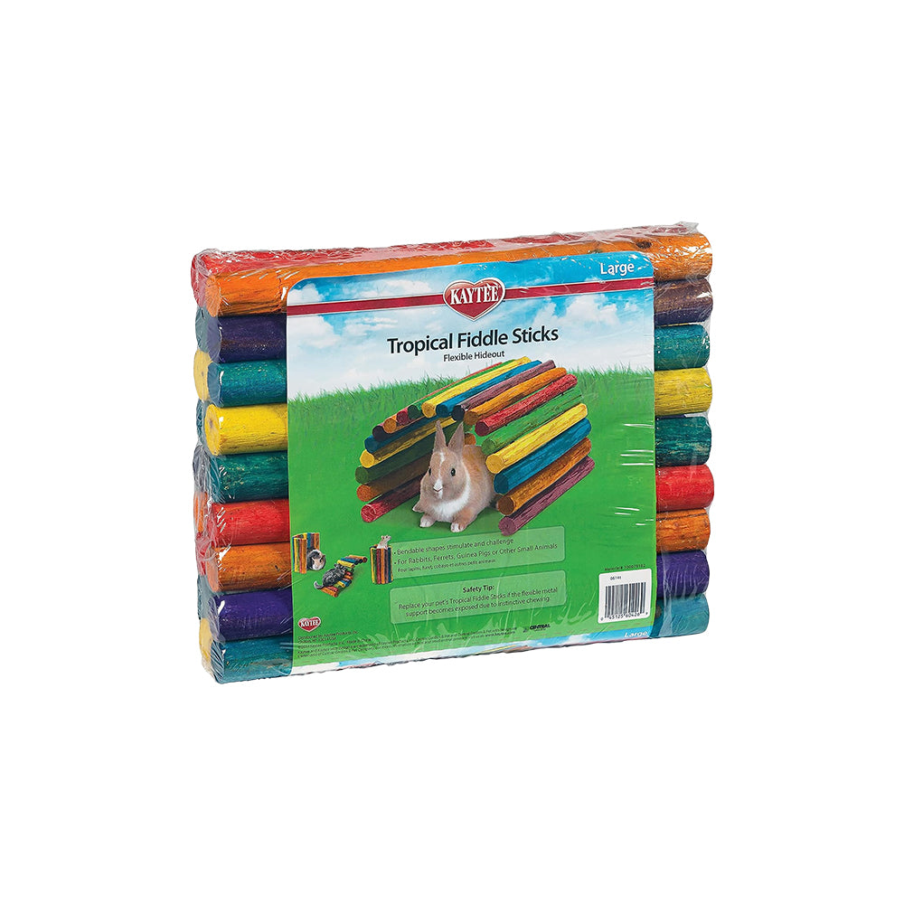Kaytee Tropical Fiddle Sticks Flexible Hideout Large, Kwik Pets