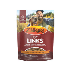 Zuke's Lil Links Soft & Chewy Dog Treats Chicken & Apple Recipe 6-oz