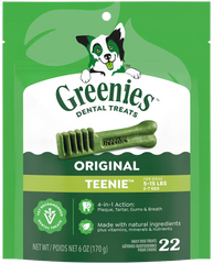 Greenies Original Dog Dental Treats Teenie 6-oz 22 Count