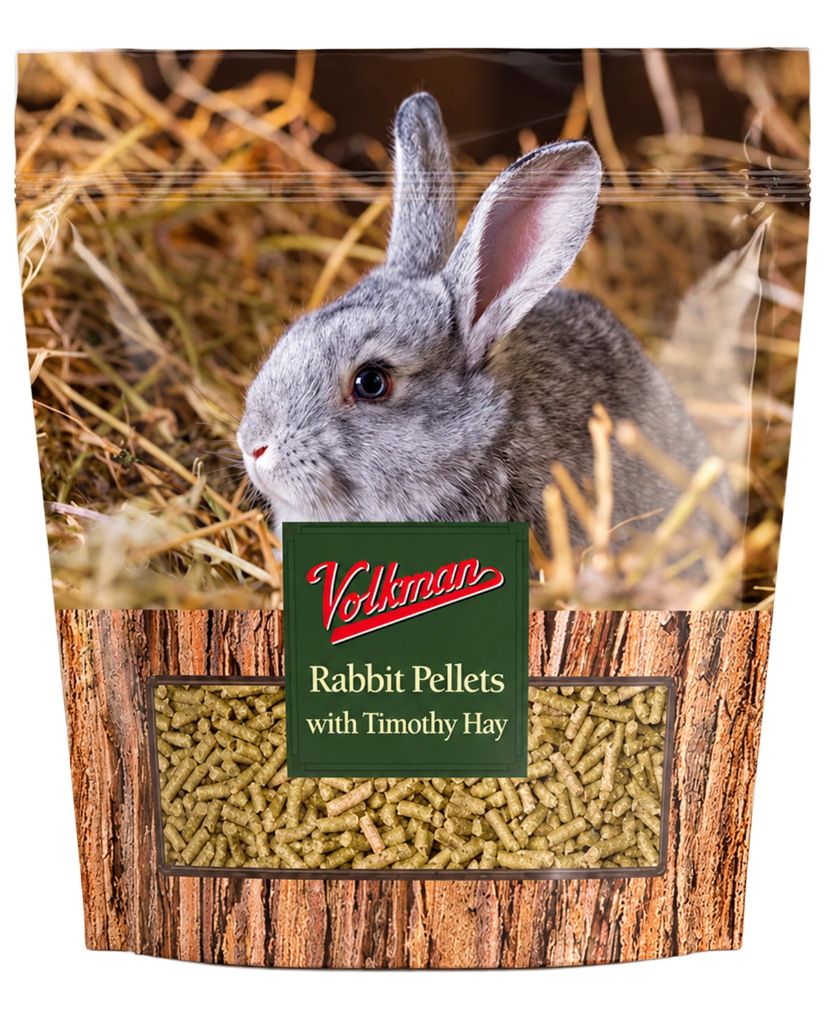 Front of Volkman Seed Company Small Animal Rabbit Pellets Food 4-lb