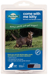 PetSafe Premier Come With Me Kitty Harness & Bungee Leash Combo Black/Silver Large