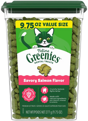 Greenies Feline Savory Salmon Adult Cat Dental Treats 9.75-oz