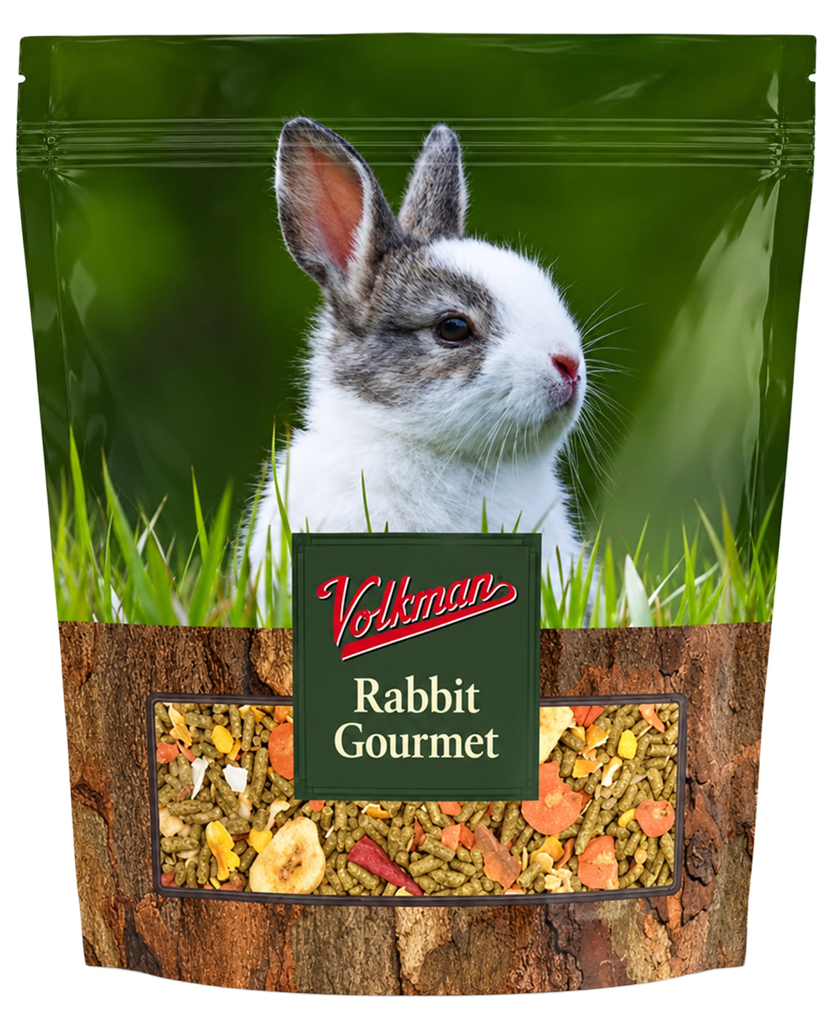 Front of Volkman Seed Company Small Animal Rabbit Gourmet Dry Food 4-lb