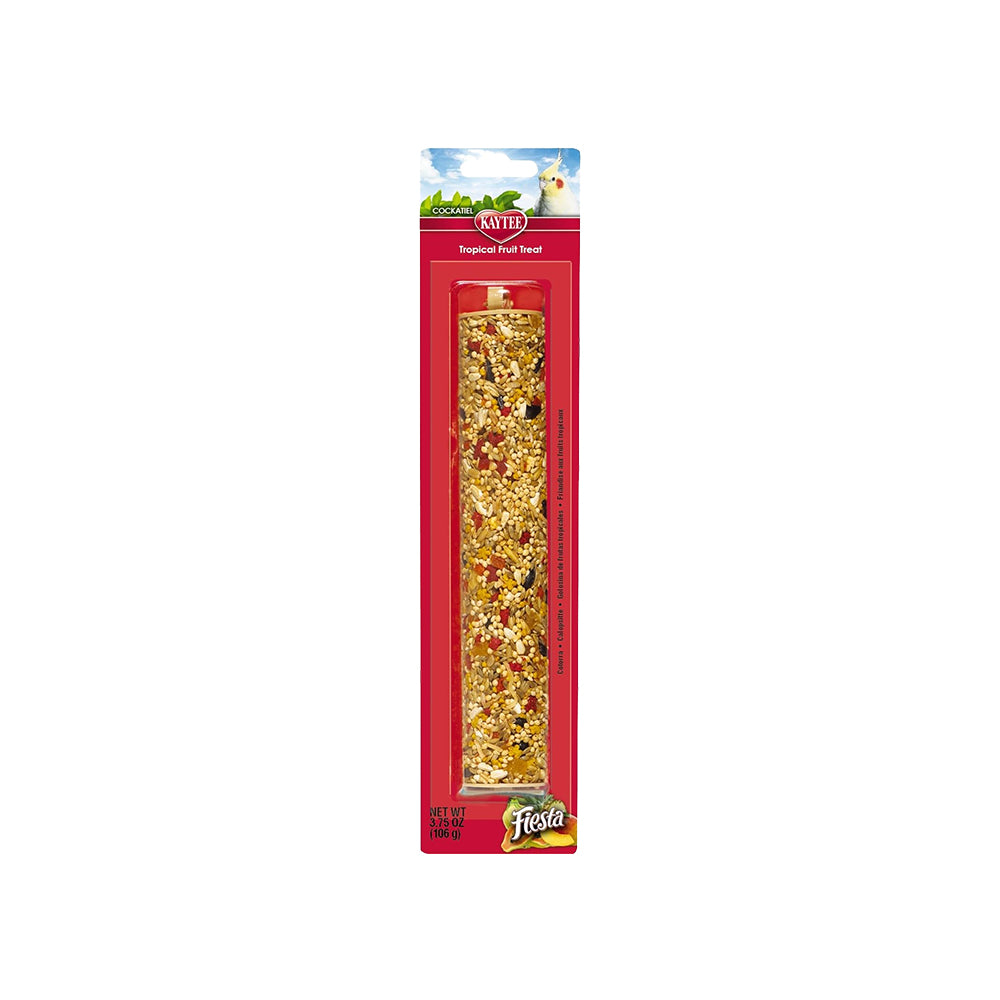 Kaytee Fiesta Tropical Fruit Treat Stick for Cockatiel 3.75-oz, Kwik Pets