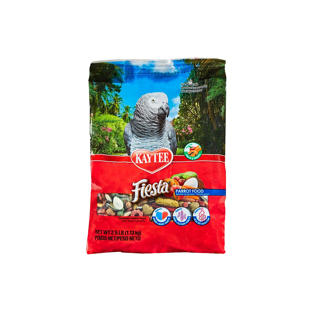 Front of Kaytee Fiesta Parrot Food 2.5-lb