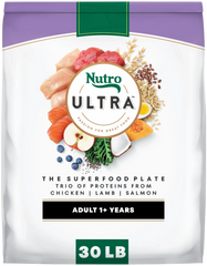 Nutro Ultra Trio of Proteins from Chicken, Lamb & Salmon Adult Dry Dog Food 30-lb