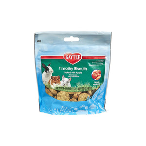 Kaytee Timothy Biscuits Baked with Apple Small Animals Treat 4-oz, Kwik Pets