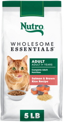 Nutro Wholesome Essentials Salmon & Brown Rice Adult Dry Cat Food 5-lb