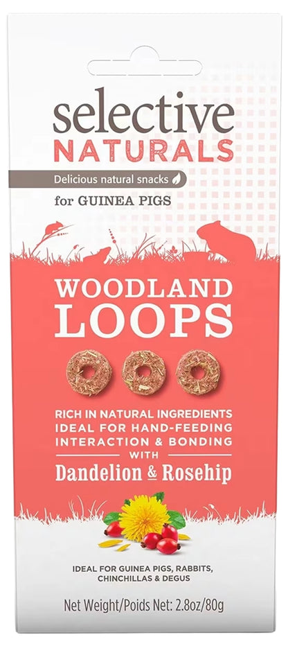 Front of Science Selective Woodland Loops with Dandelion & Rosehip Guinea Pig Treats 2.8-oz