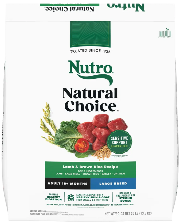 Nutro Natural Choice Lamb & Brown Rice Large Breed Adult Dry Dog Food 30-lb
