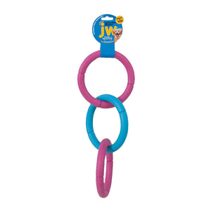 Front of JW Pet Invincible Triple Chains Dog Toy Large